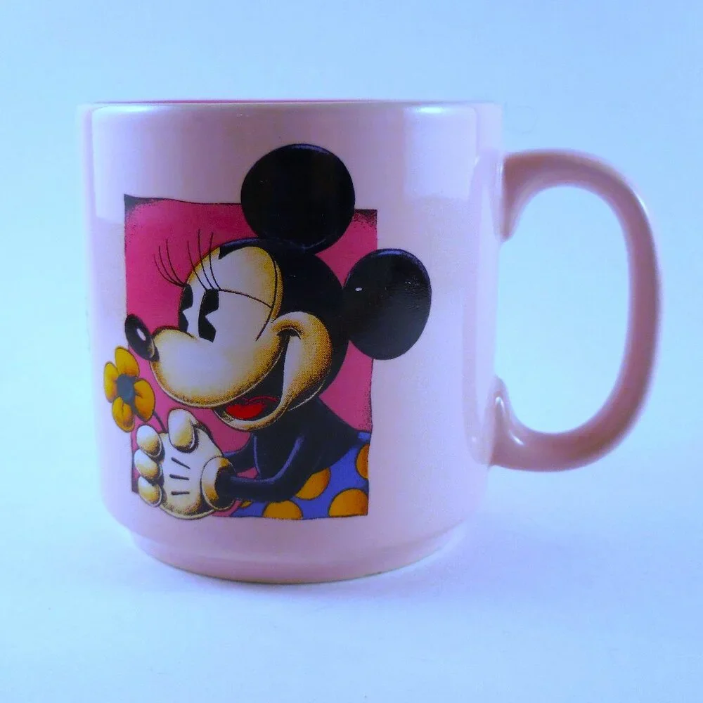 Disney Minnie Mouse Vintage Pink Coffee Mug